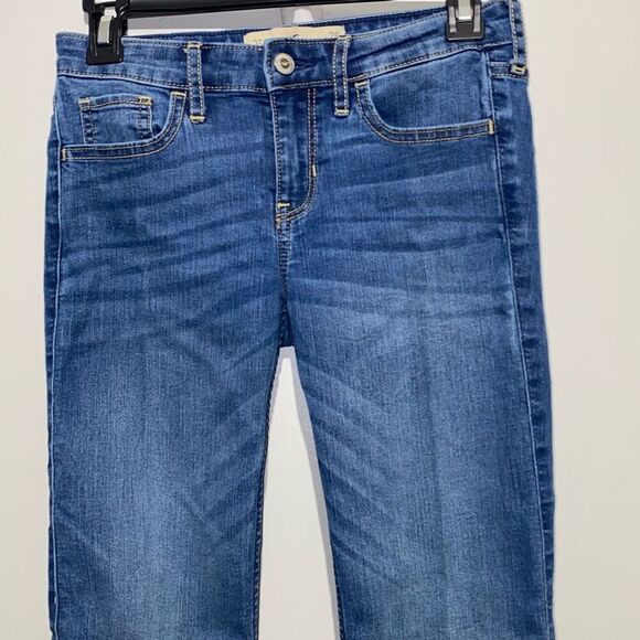 Hollister Women's Mid Wash Blue Stretch Denim Casual Skinny Jeans Size 3S 26x30 - Picture 3 of 9